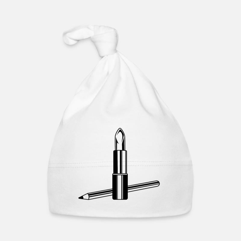 Lippenstift Symbol Make up Baby Bio-Mütze