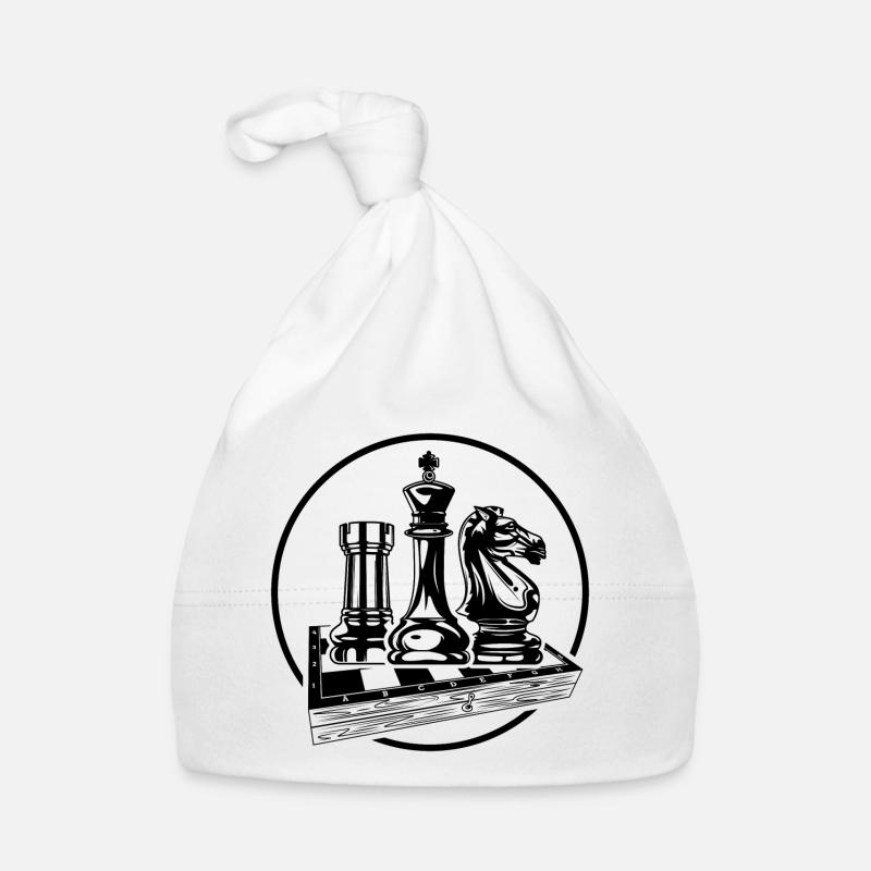 Chess Symbol King Horse Logo Organic Baby Cap