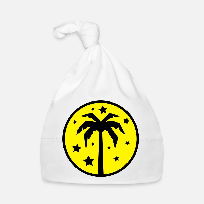 Palm Tree Beach Organic Baby Cap