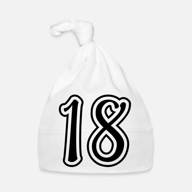 18 Numéro de numéro Bonnet bio Bébé
