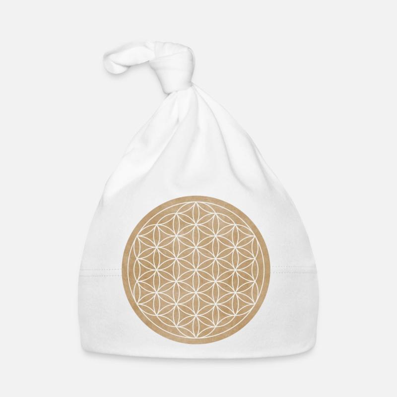 SYMBOL - BLUME des LEBENS - positive ENERGIE Baby Bio-Mütze