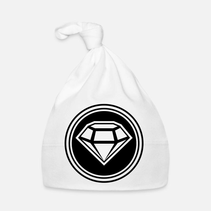 Diamond Icon Silhouette Organic Baby Cap