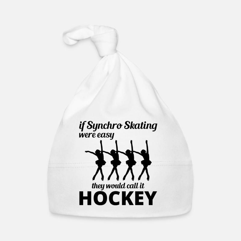 Synchro Synchronized Figure Skating Ice Skater Organic Baby Cap