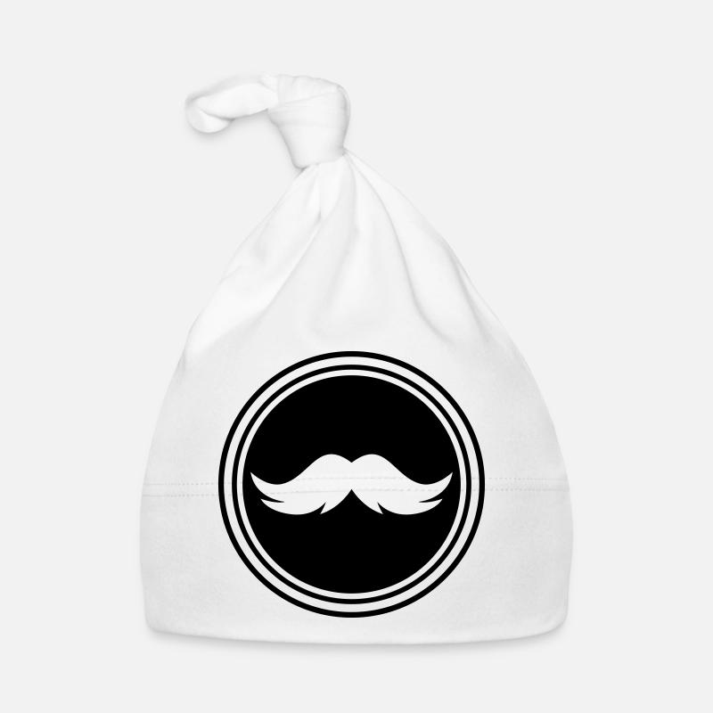 Symbole de moustache Bonnet bio Bébé