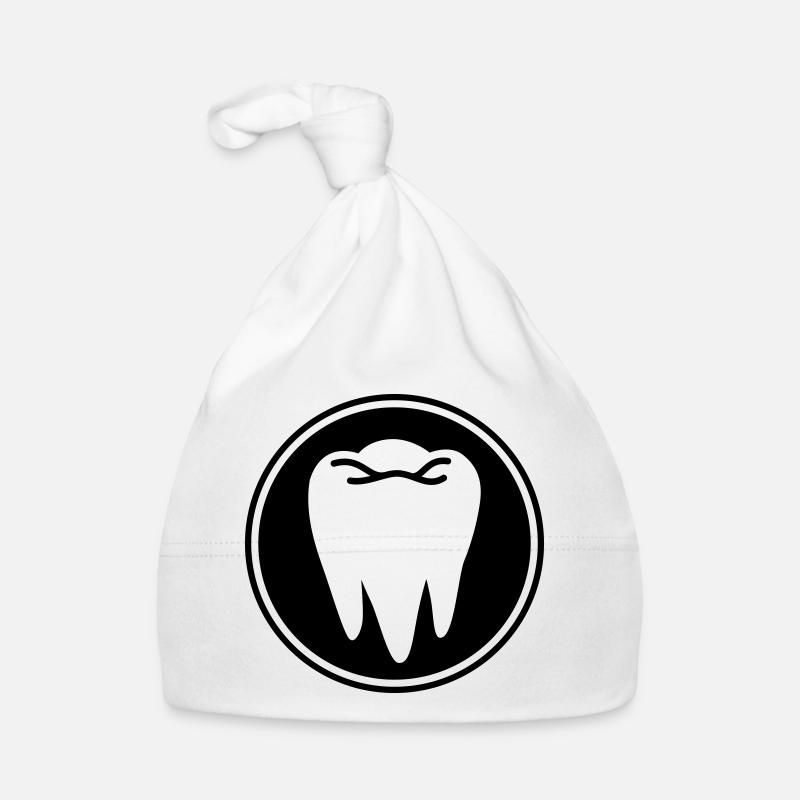 Tooth icon symbol Organic Baby Cap