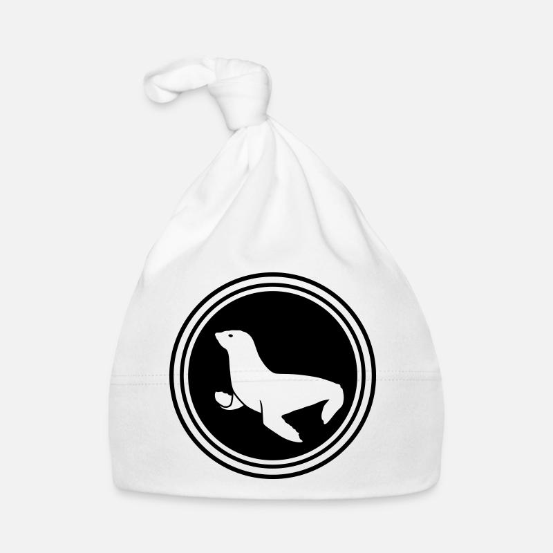 seal animal Organic Baby Cap