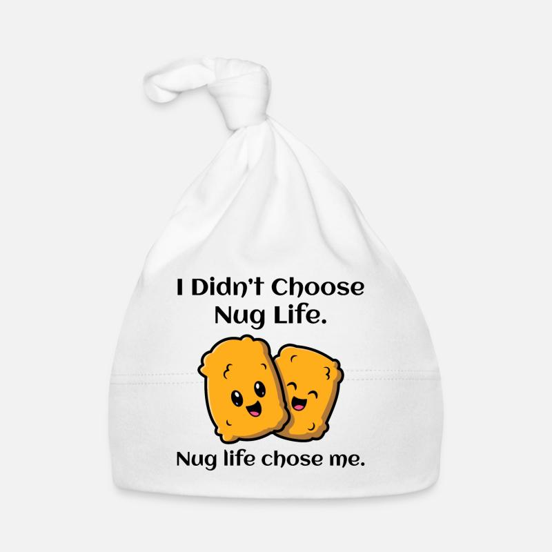 Chicken Nuggets Fast Food Funny Saying Organic Baby Cap