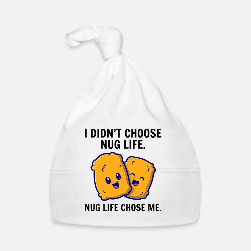Chicken Nuggets Fast Food Funny Saying Organic Baby Cap