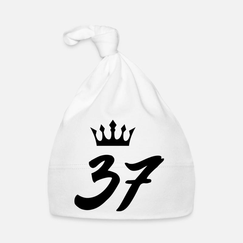 37 Zahl Krone Baby Bio-Mütze