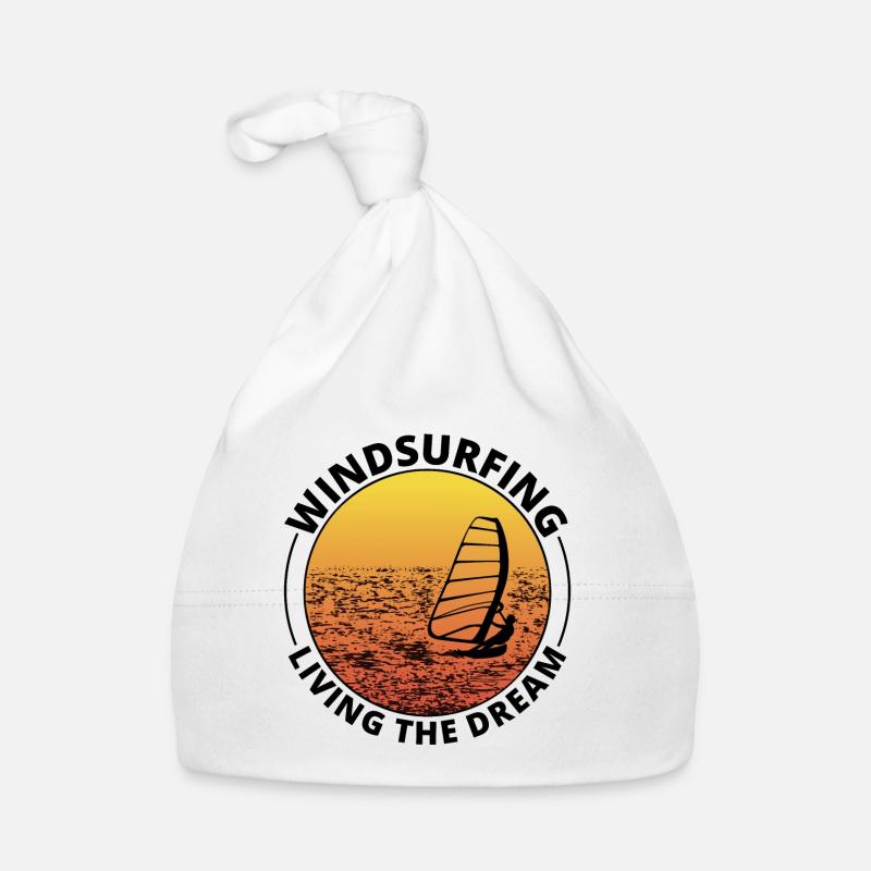 Windsurfen Windsurf Windsurfer Vintage Retro Baby Bio-Mütze