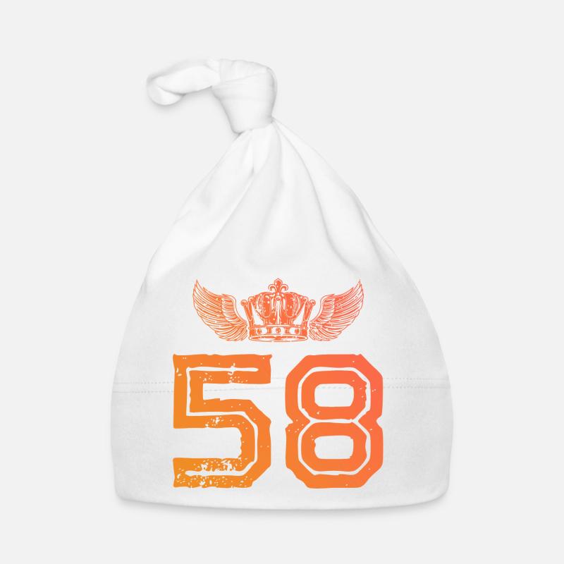 58 Number crown Organic Baby Cap