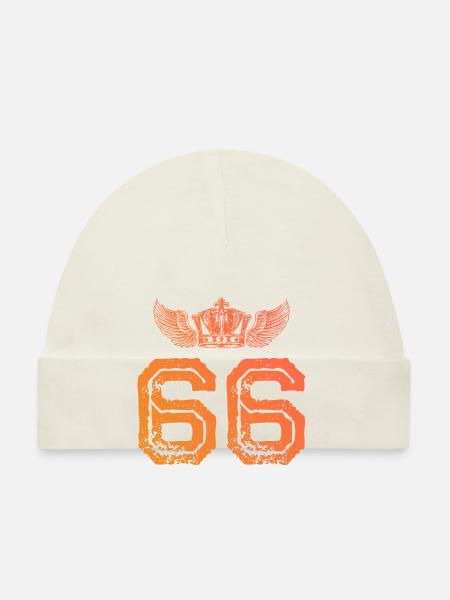 66 Number crown - Organic Baby Cap - white - Front