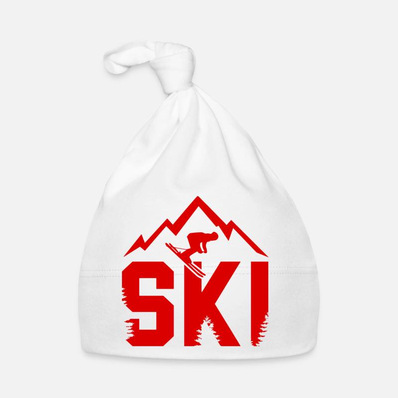 Ski Mountains Organic Baby Cap