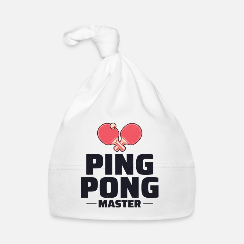 Ping Pong Master Entraîneur de Tennis de Table Paddle Player Bonnet bio Bébé