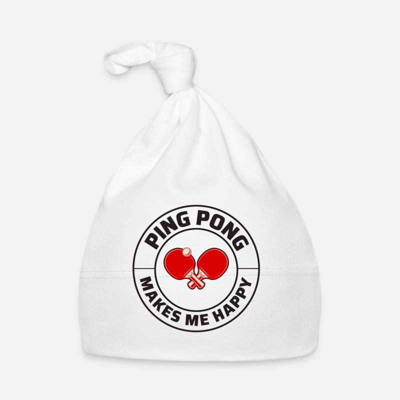 Ping Pong Master Table Tennis Coach Paddle Player Organic Baby Cap