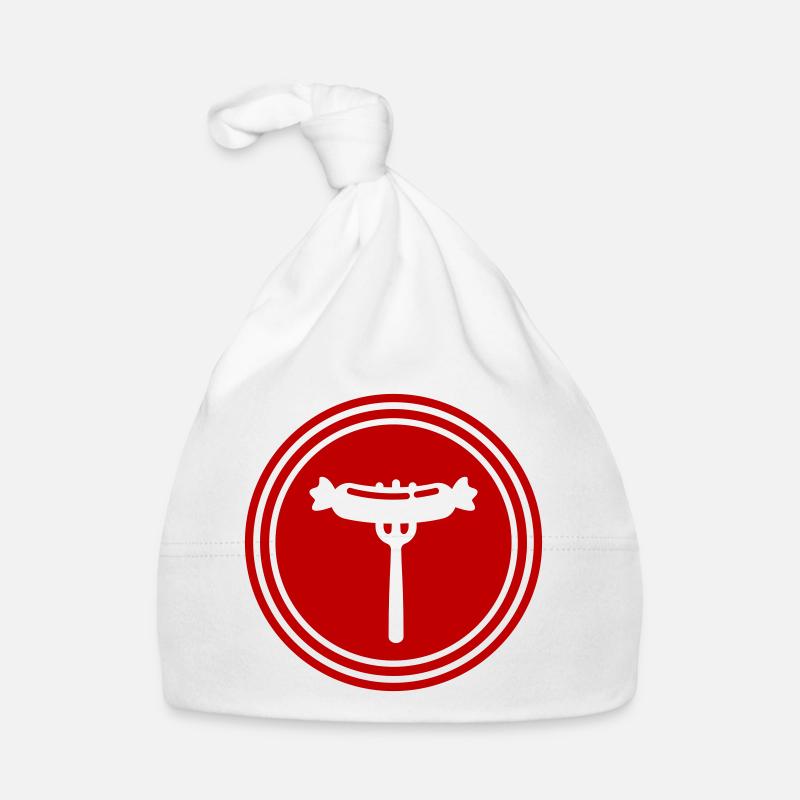 Bratwurst meat icon Organic Baby Cap