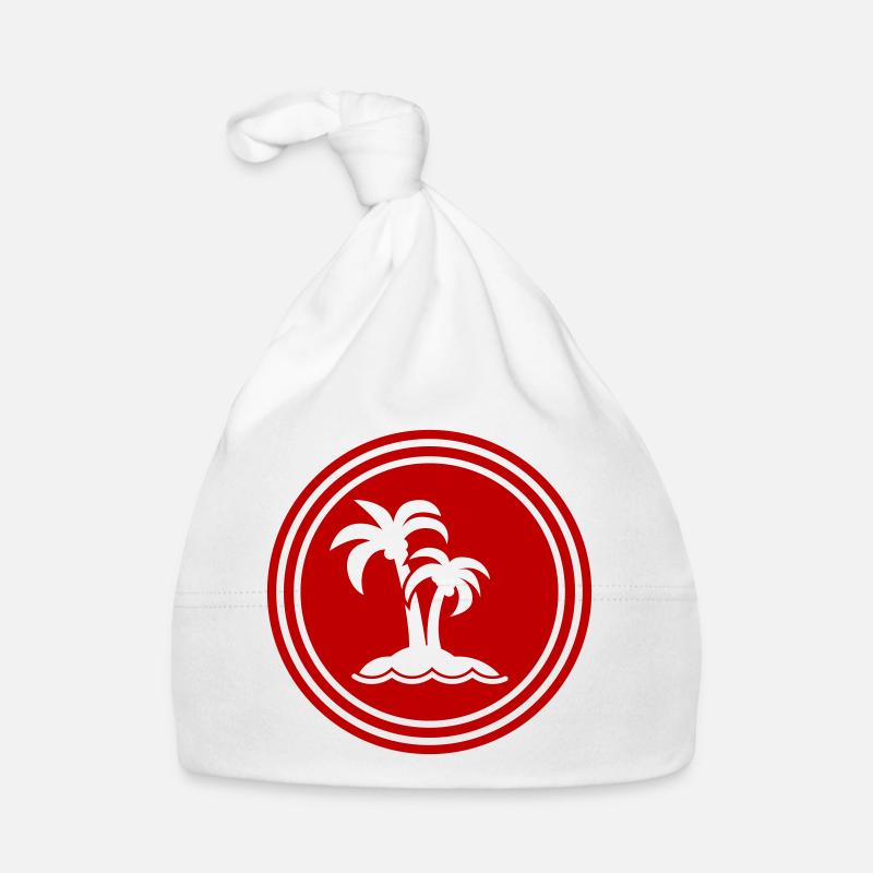 palm island symbol Organic Baby Cap