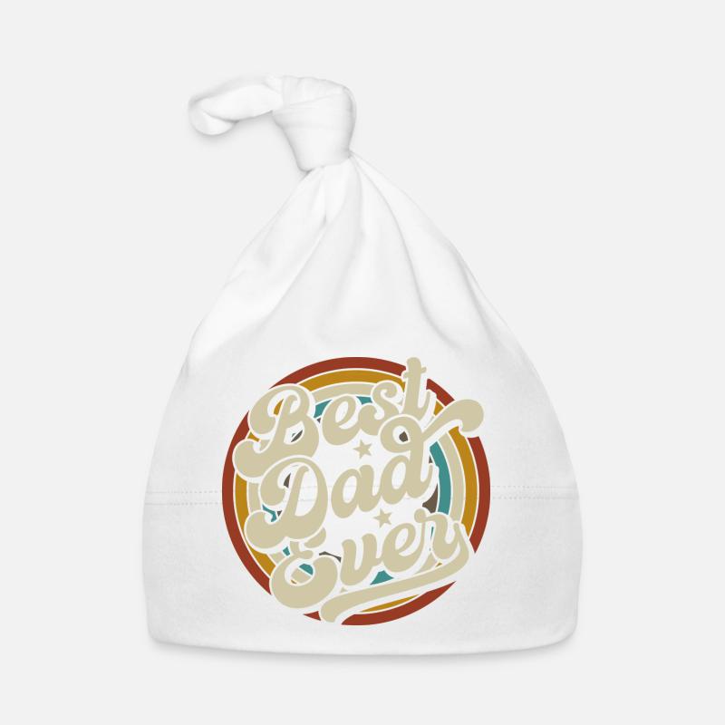 Best Dad Ever Bester Vater Vatertag Geschenk Baby Bio-Mütze