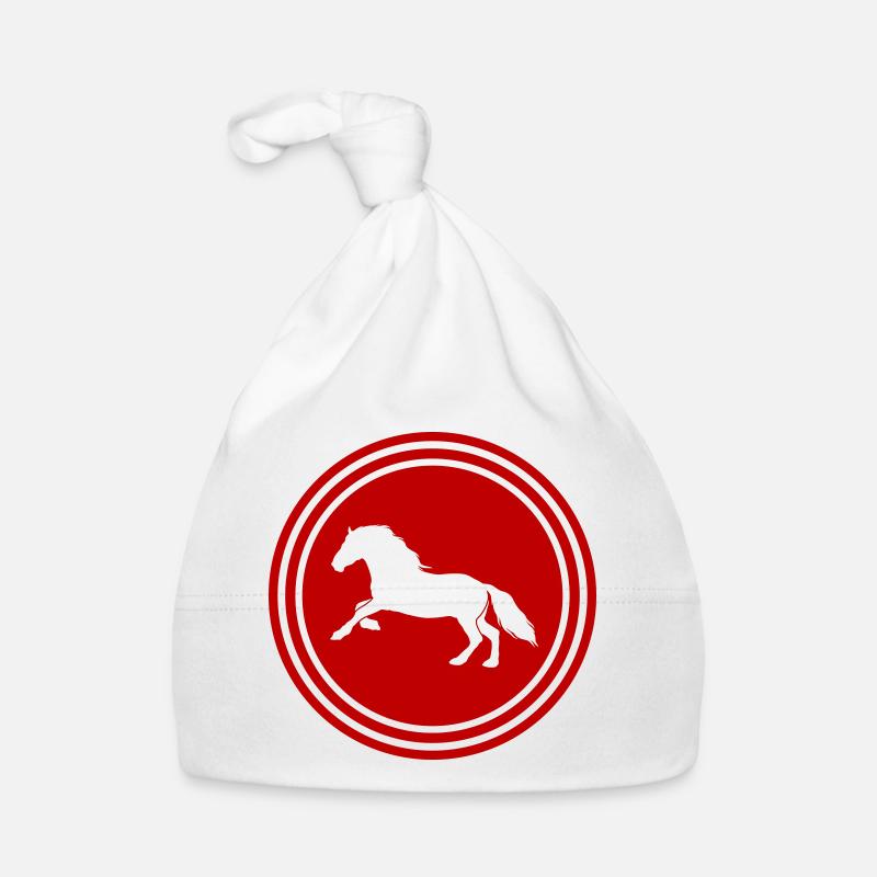 Pferd Horse icon Baby Bio-Mütze