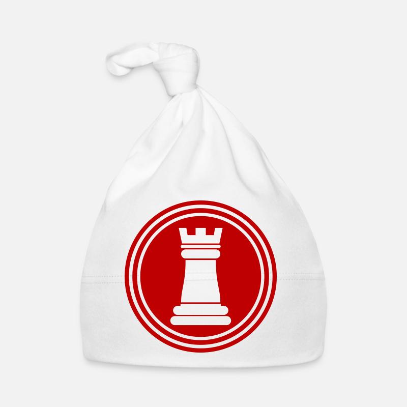 Schachfigur Turm Baby Bio-Mütze