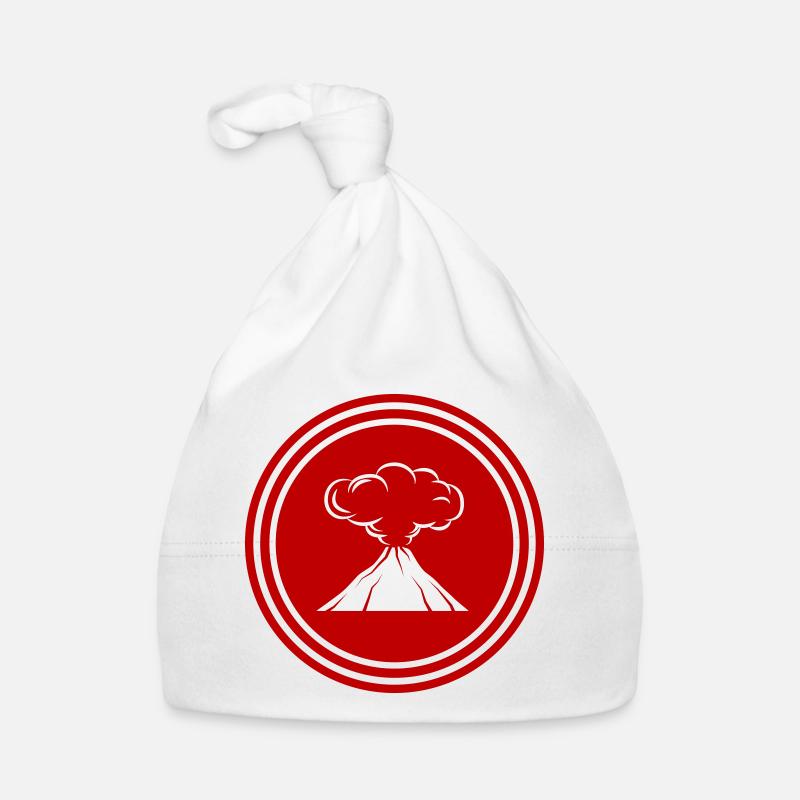 Vulkan icon symbol Baby Bio-Mütze