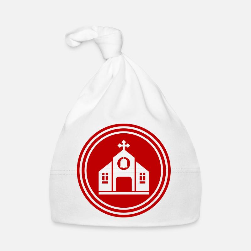 Kirche glaube - Baby Bio-Mütze - Weiß