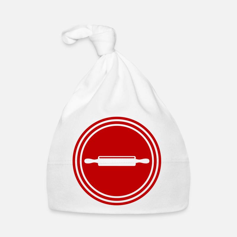 Kitchen roll icon rolling pin Organic Baby Cap