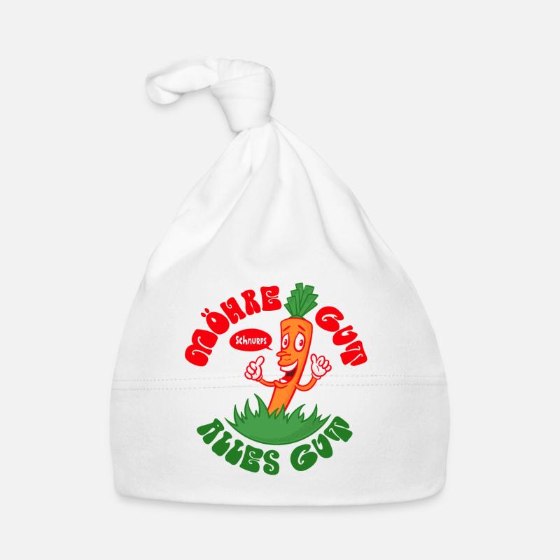 Möhre gut, alles gut Baby Bio-Mütze