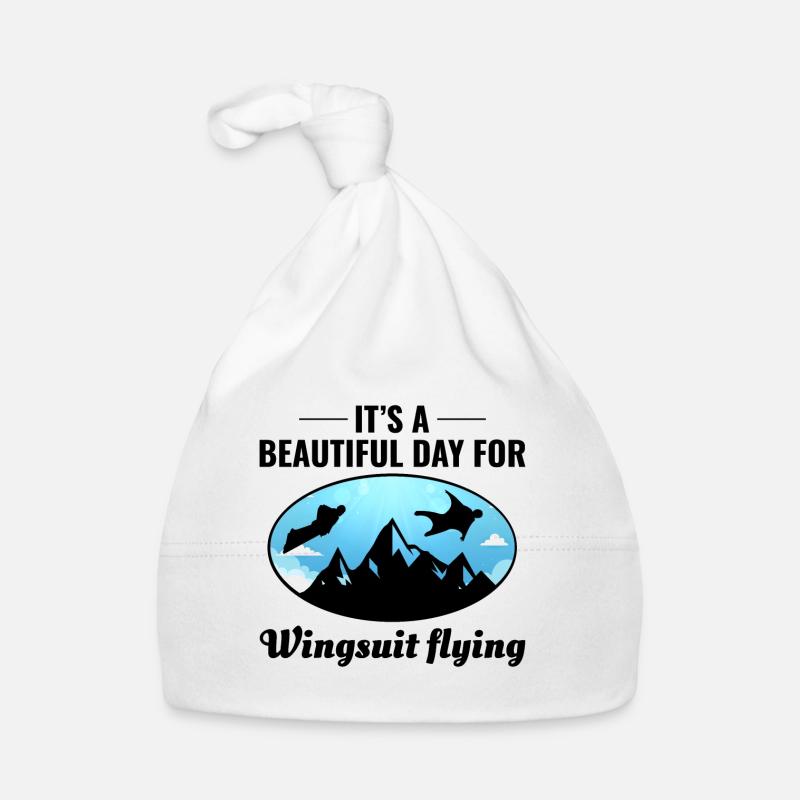 Wingsuit flying Base Jumping Skydiving Wingsuiting Organic Baby Cap