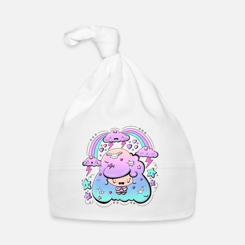 Bubble head girl dans une tempête Bonnet bio Bébé