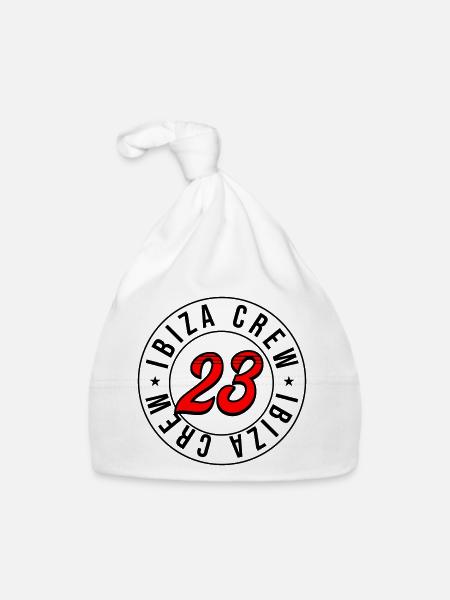 Ibiza 23 - Organic Baby Cap - white - Front