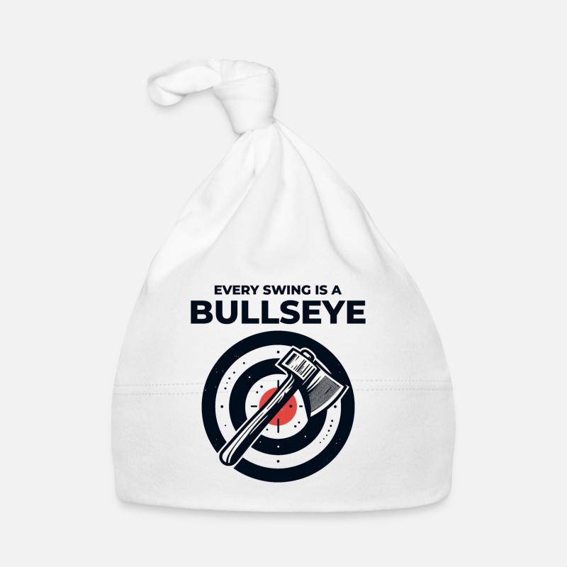 Lancer de hache Lanceur de hache Bûcheron Drôle Bullseye Bonnet bio Bébé