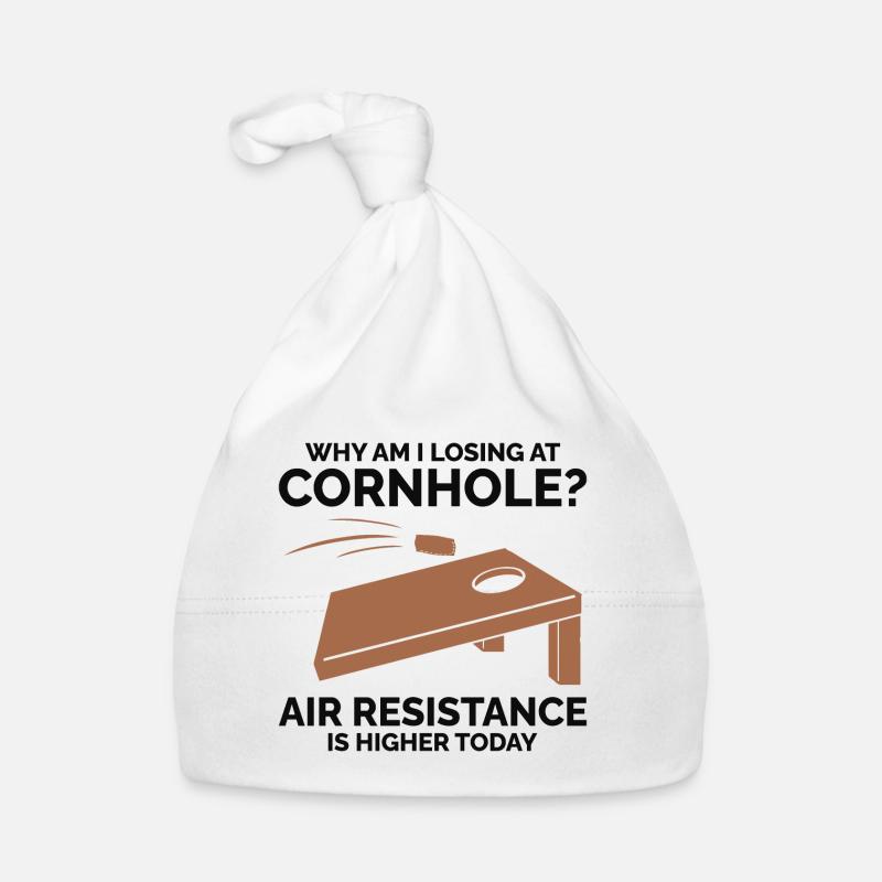 Warum verliere ich bei Cornhole? Höherer Luftwiderstand Baby Bio-Mütze