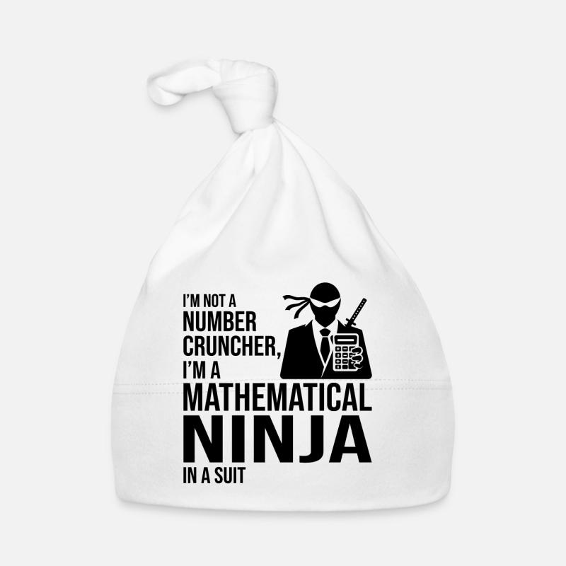 Ninja mathématique Comptable Comptable Finance Bonnet bio Bébé