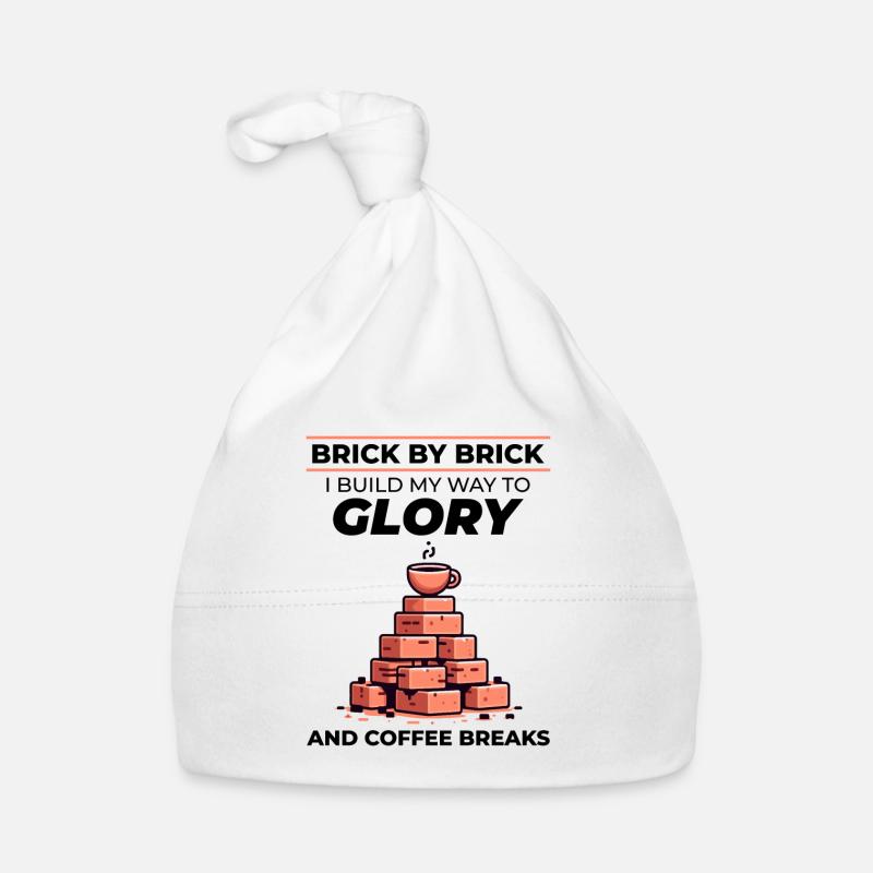Bricklayer Brick Mason Job Site Humor Coffee Funny Organic Baby Cap