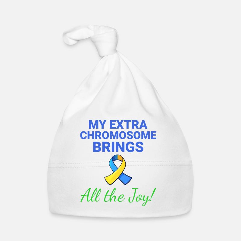 Down-Syndrom-Bewusstsein Joyful Extra Chromosom Baby Bio-Mütze