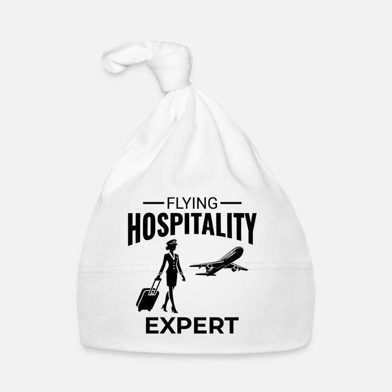 Flugbegleiter Flugbegleiter Flugbegleiterin Flugbegleiterin Baby Bio-Mütze
