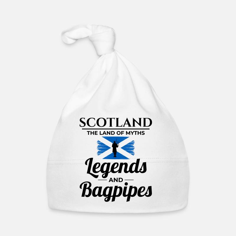 Instrument de joueur de cornemuse Drapeau écossais de l’Écosse Bonnet bio Bébé