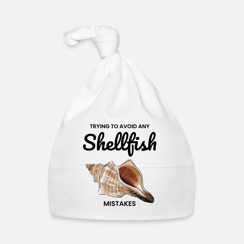 Conch Seashells Collector Beachcomber Sea Shell Organic Baby Cap