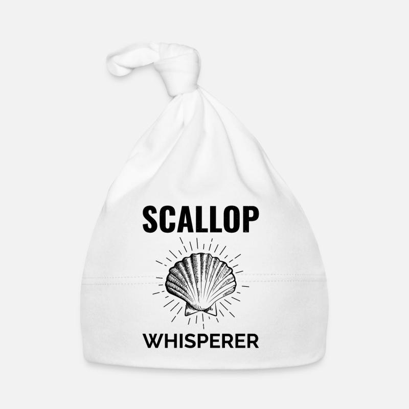 Scallop Seashells Collector Beachcomber Shellfish Organic Baby Cap