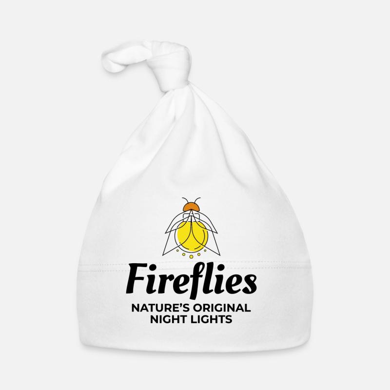 Fireflies Firefly Lightning Bug Insect Collector Organic Baby Cap