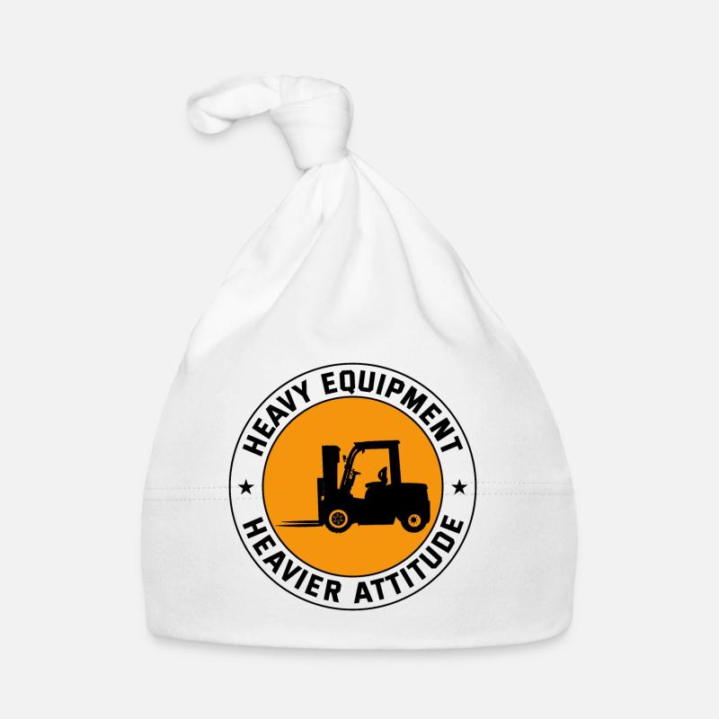 Forklift Operator Heavy Equipment Driver Funny Organic Baby Cap