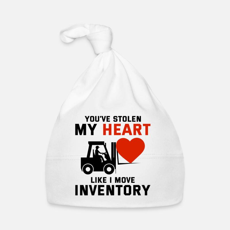 Forklift Operator Driver Valentine’s Day Funny Organic Baby Cap