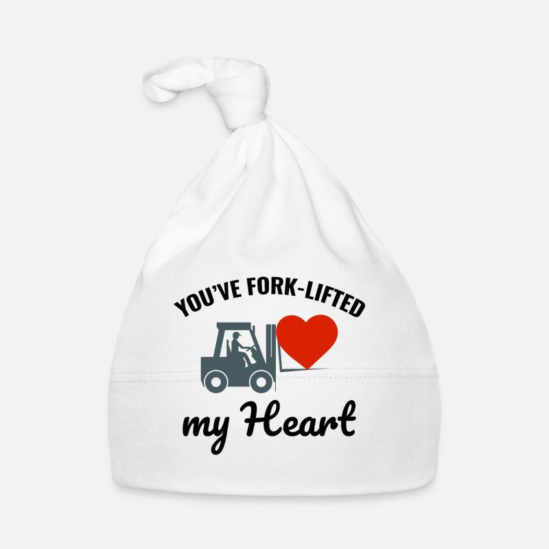 Forklift Operator Driver Valentine’s Day Funny Organic Baby Cap