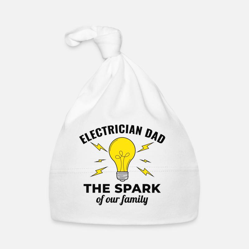 Electrician Dad Electrical Technician Engineer Organic Baby Cap