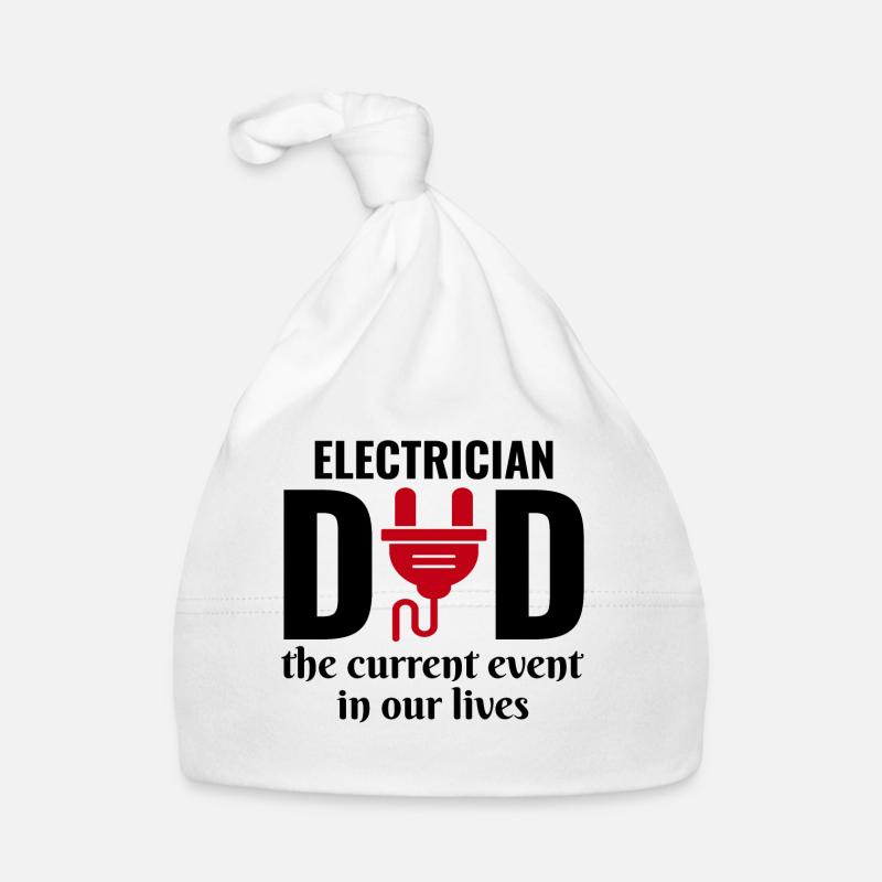 Electrician Humor Electrical Technician Engineer Organic Baby Cap