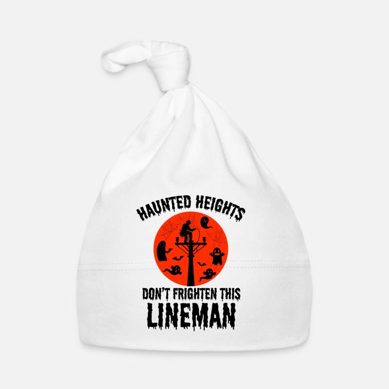 Haunted Heights Lineman Halloween Gruseliges Design Baby Bio-Mütze