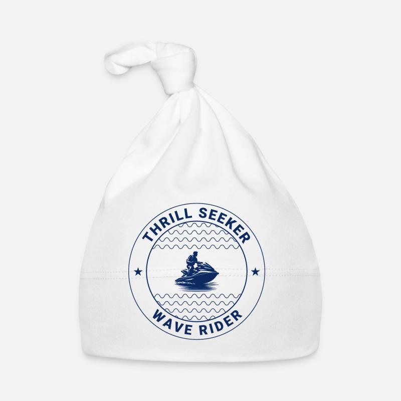 Thrill Seeker Wave Rider Jetski-Abzeichen Baby Bio-Mütze