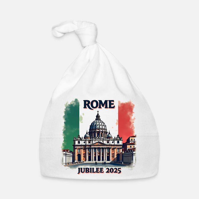 Jubilé de Rome 2025 - Pèlerins de l’espérance Bonnet bio Bébé
