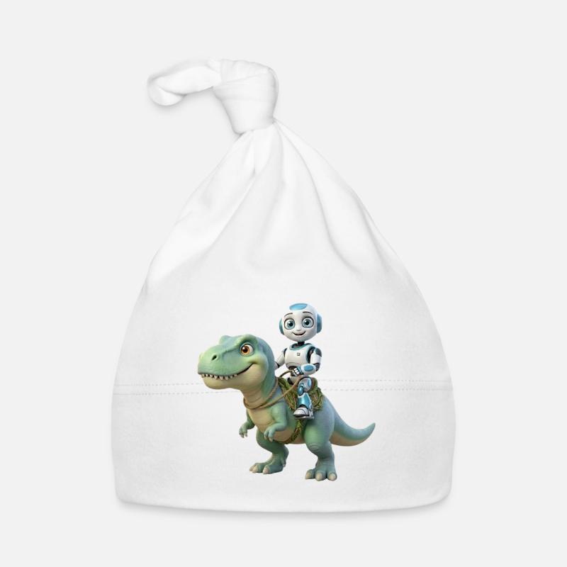 Effi AI: Dino Adventure – Cute Robot with Dinosa Organic Baby Cap